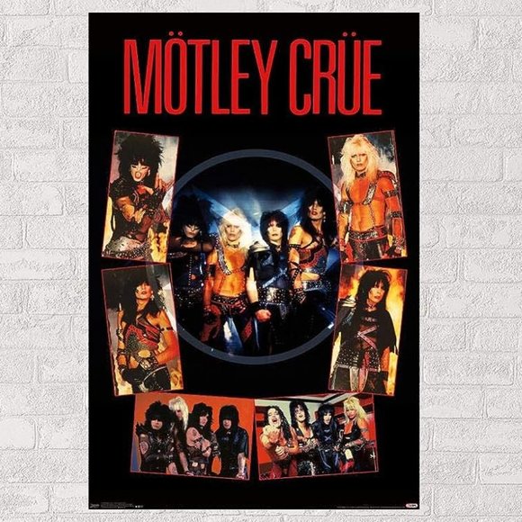 *NEW* MOTLEY CRUE Shout At The Devil Retro 80s Trends Wall Poster 22" x 34" - Picture 1 of 3